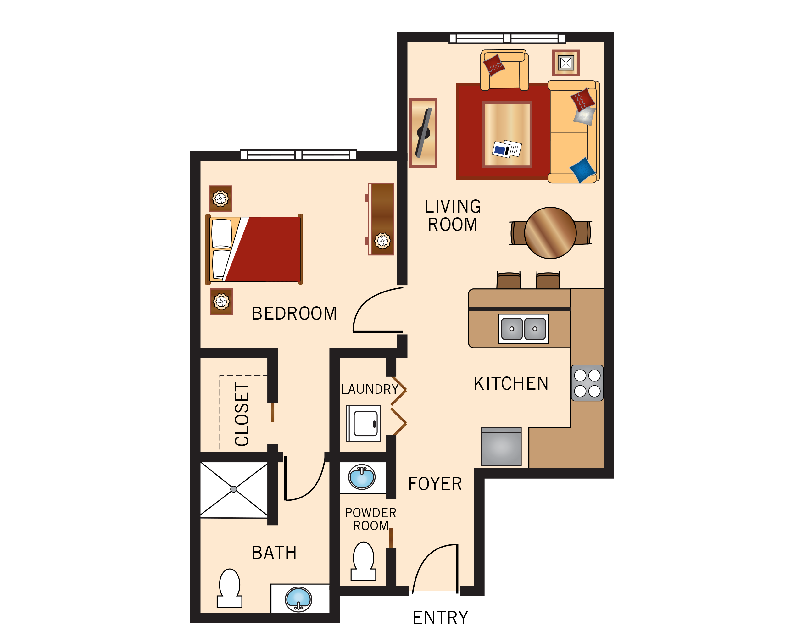 The Hummingbird floor plan