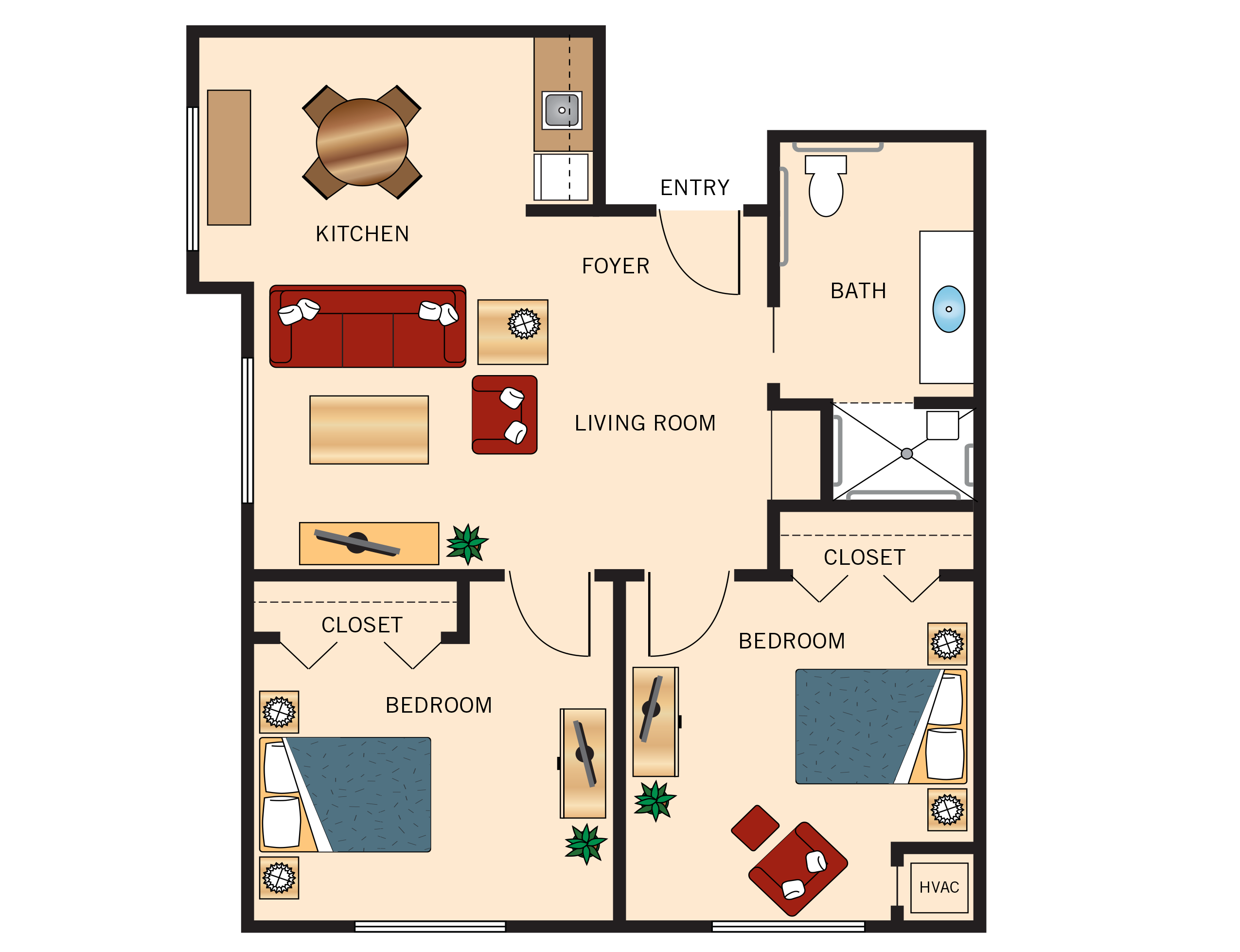 The Sanderling floor plan